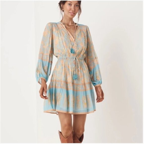 Spell & the Gypsy‎ Collective Juniper Playdress Eggshell Blue Size Small - Picture 1 of 10
